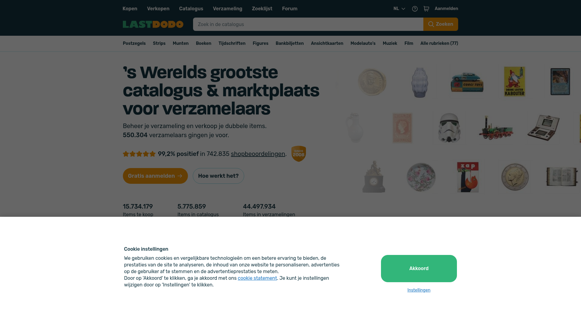 Screenshot van lastdodo.nl