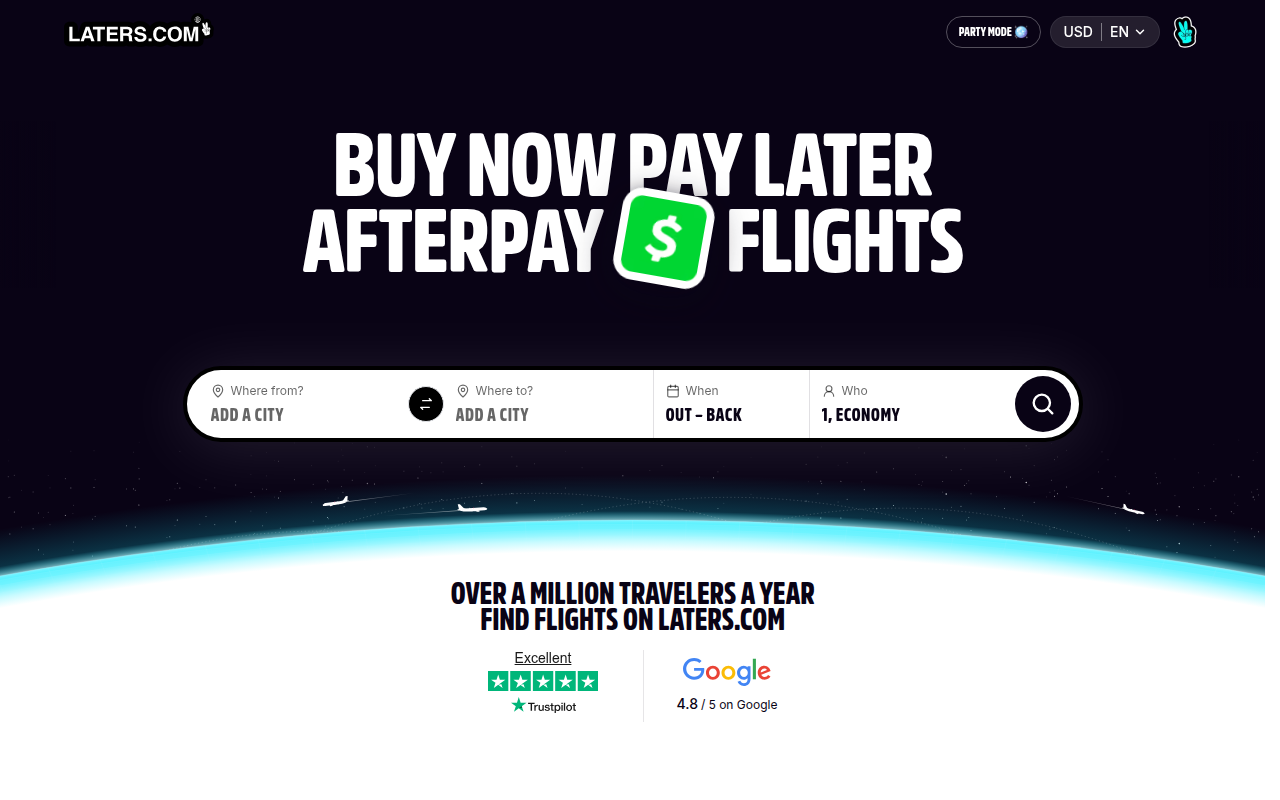 Screenshot van laters.com