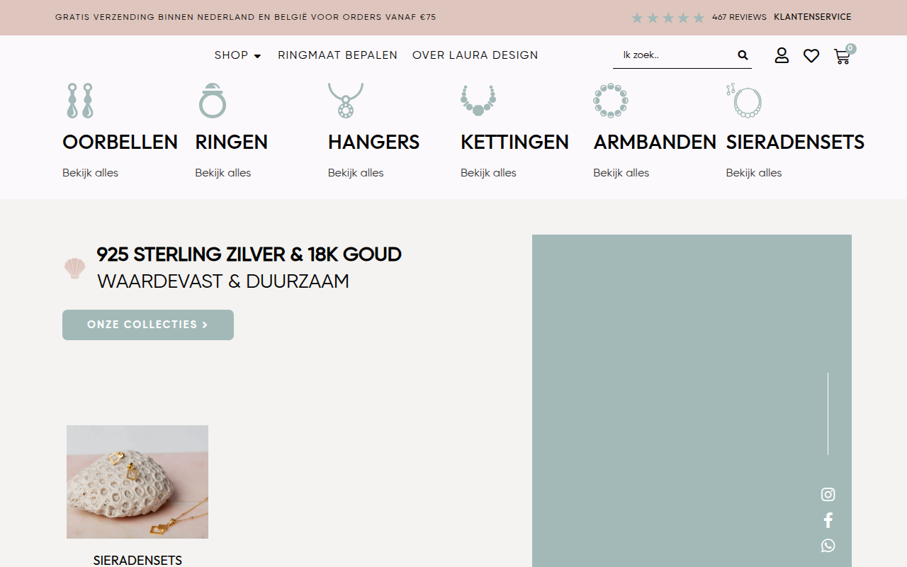 Screenshot van laura-design.com