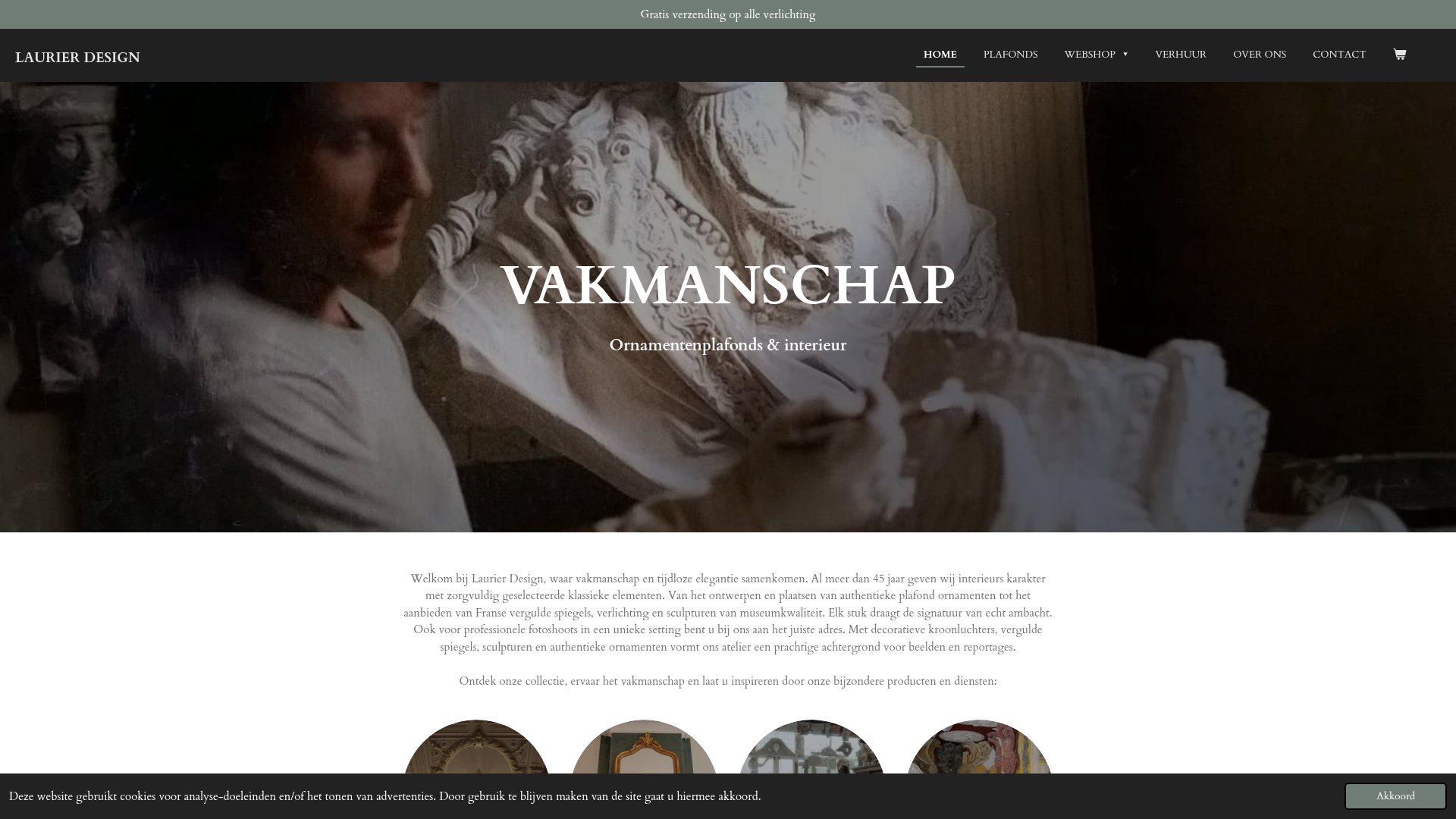 Screenshot van laurierdesign.nl