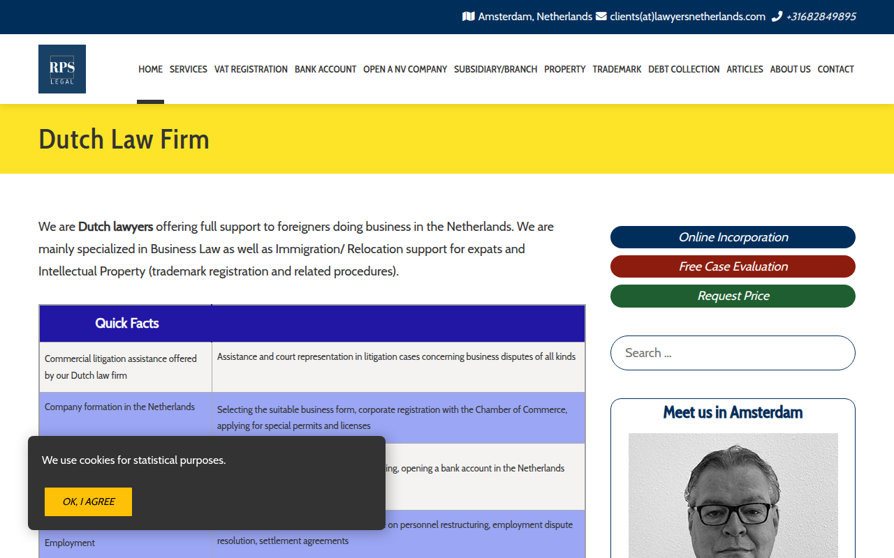 Screenshot van lawyersnetherlands.com