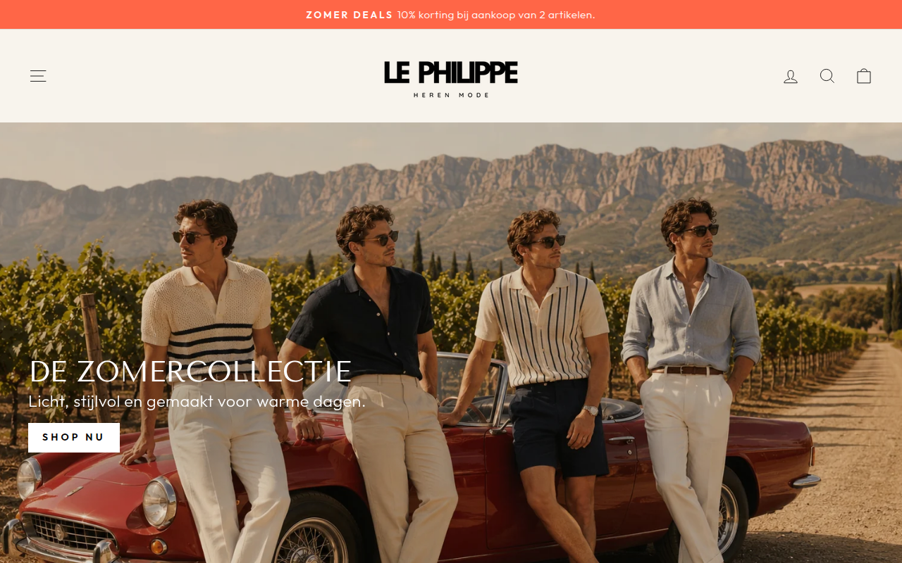 Screenshot van le-philippe.nl