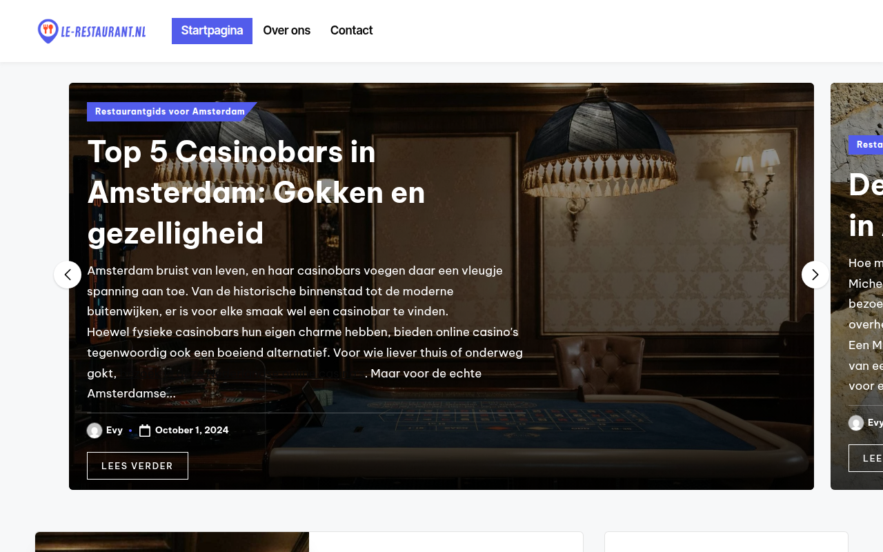 Screenshot van le-restaurant.nl