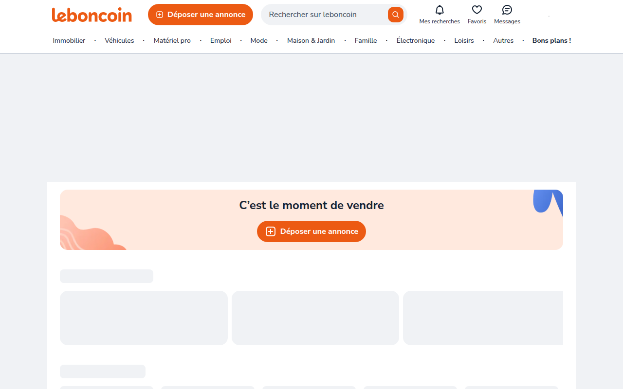 Screenshot van leboncoin.fr