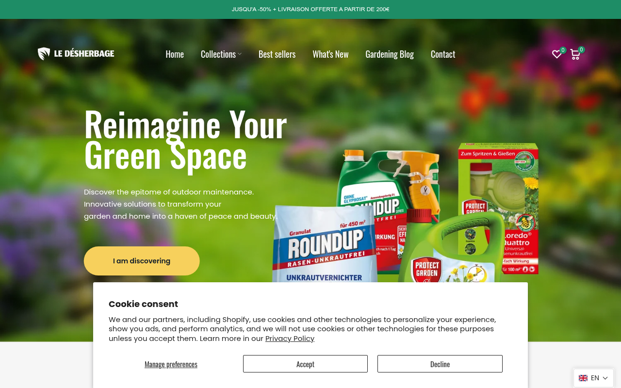 Screenshot van ledesherbage.com
