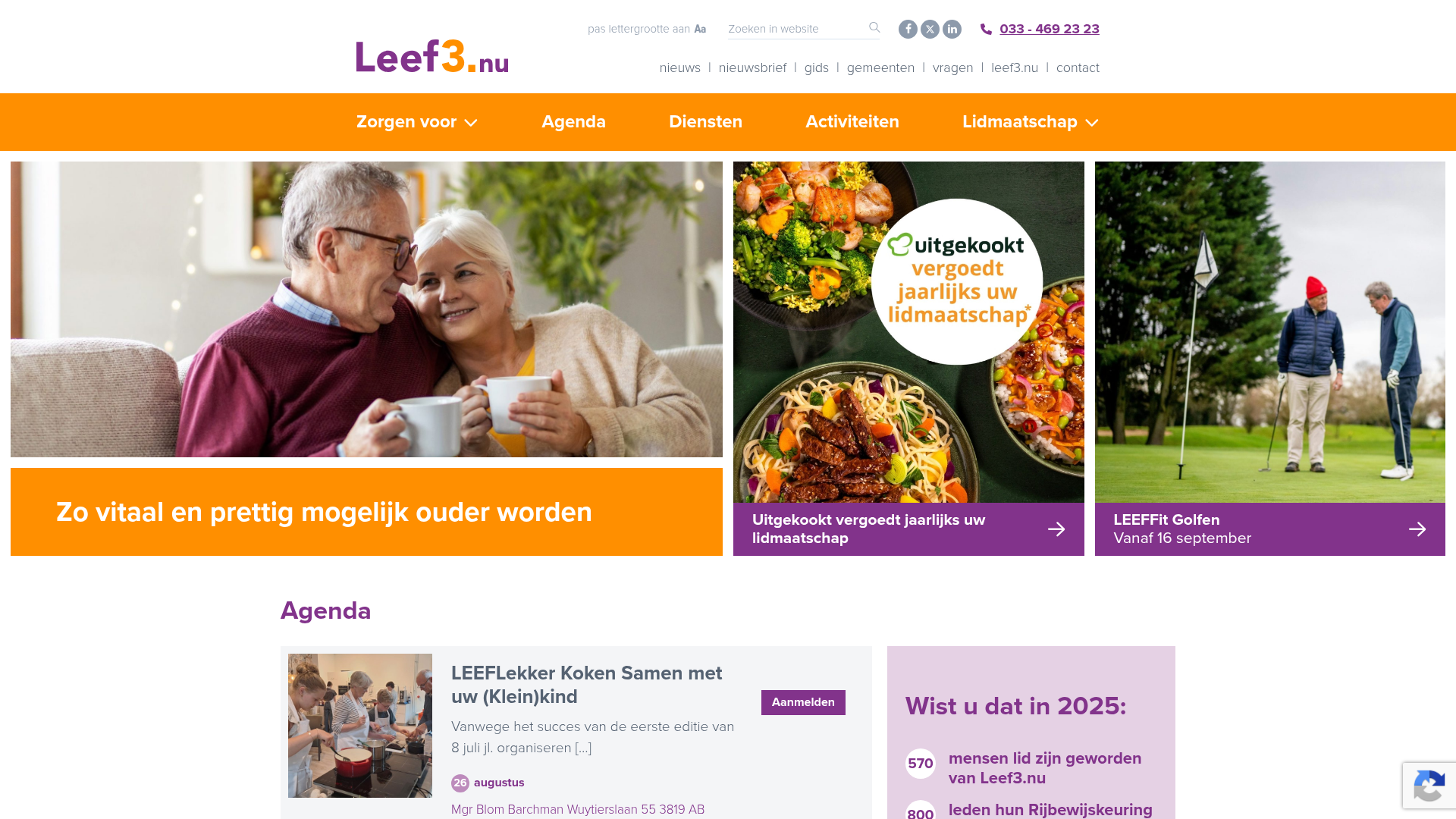 Screenshot van leef3.nu