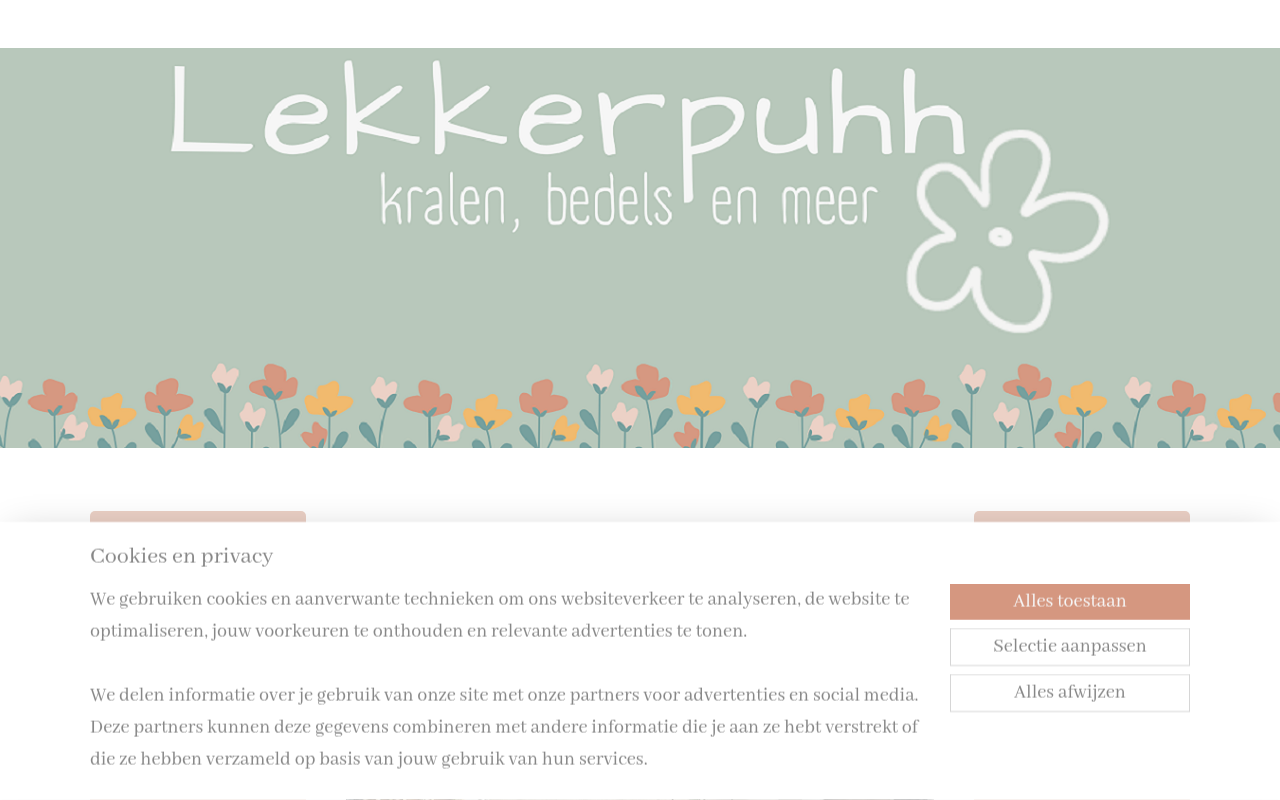Screenshot van lekkerpuhh.nl