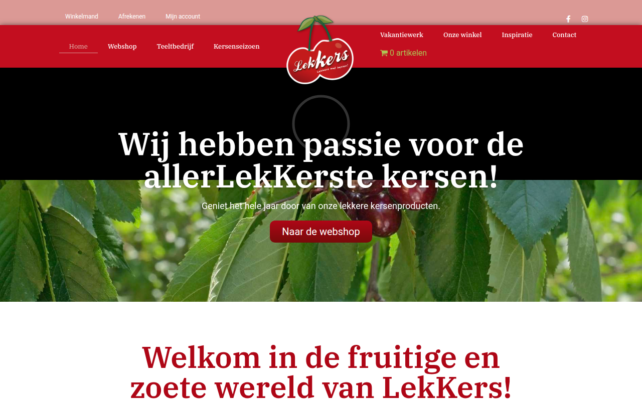 Screenshot van lekkersmetkersen.nl