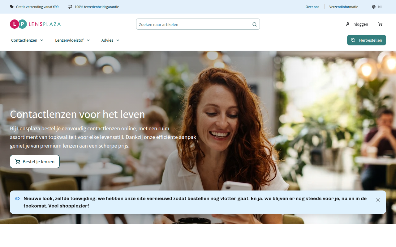 Screenshot van lensplaza.com