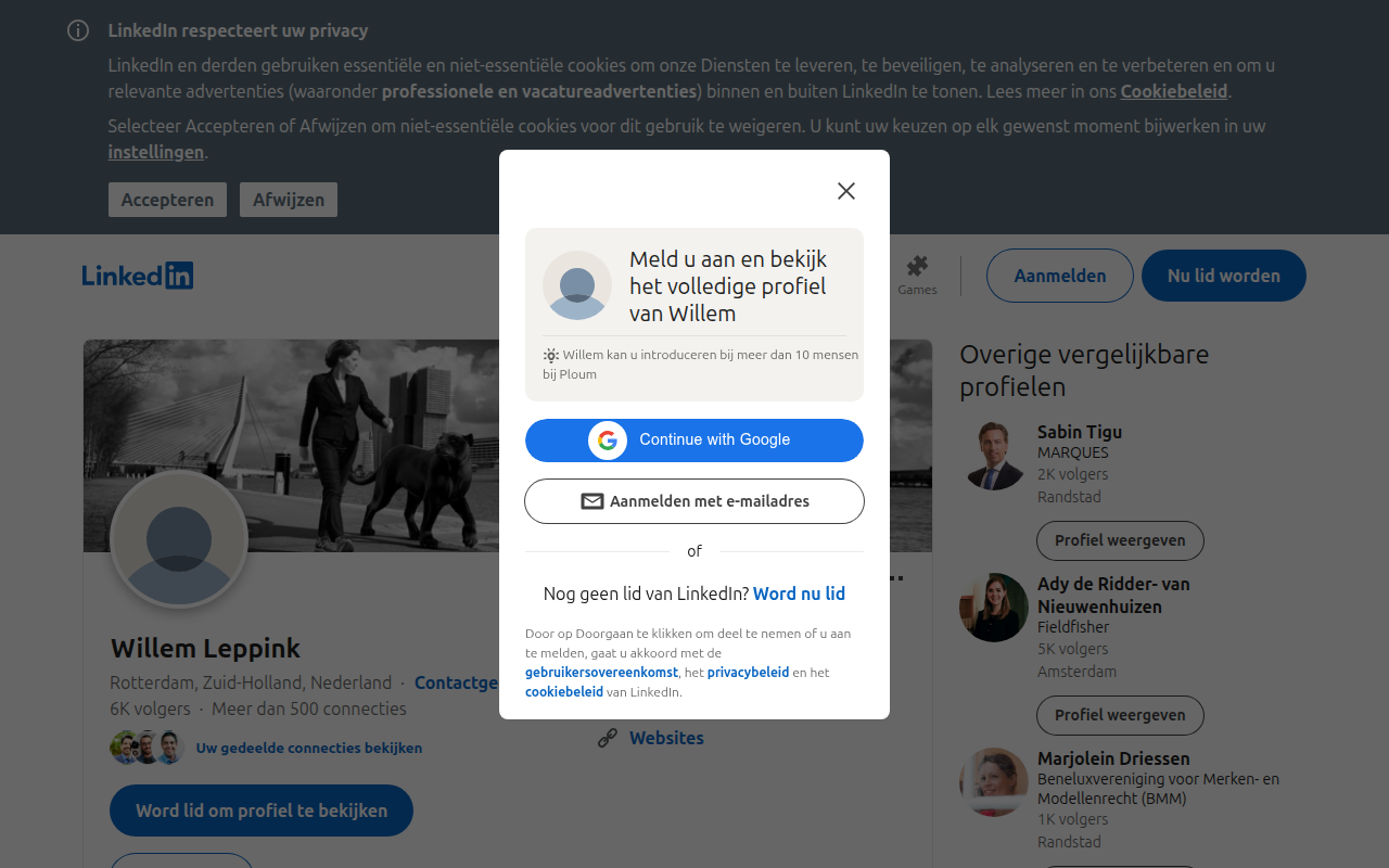 Screenshot van leppink.com