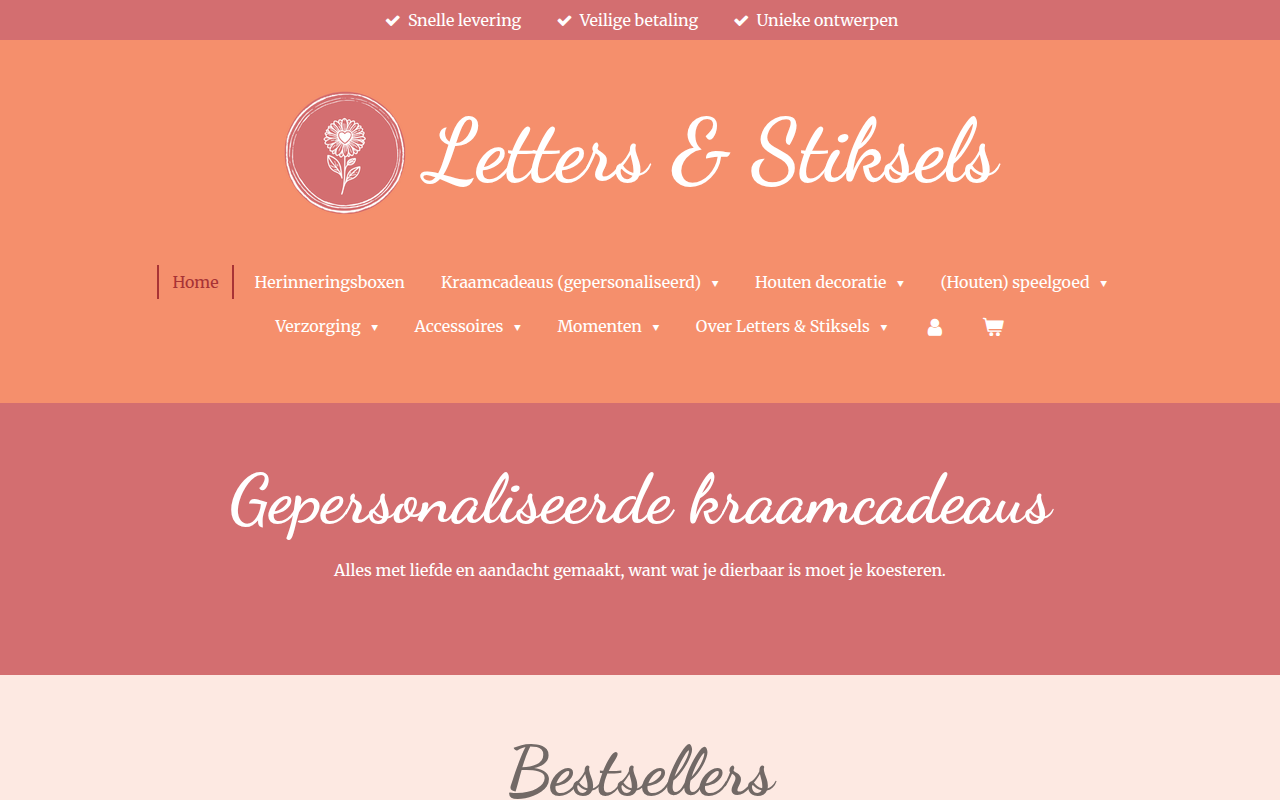 Screenshot van lettersenstiksels.nl