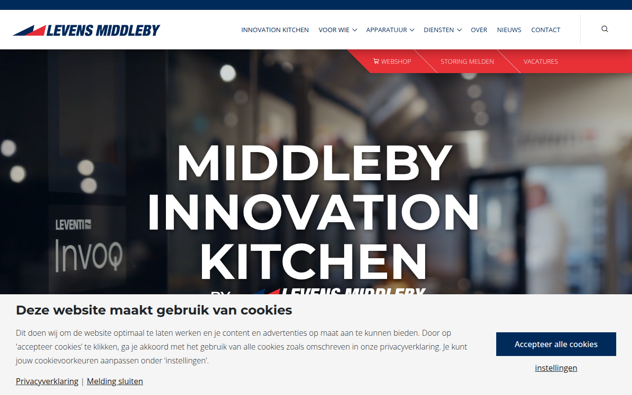 Screenshot van levensmiddleby.com