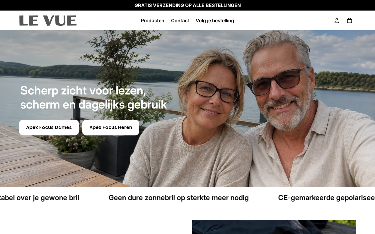 Screenshot van levue.nl