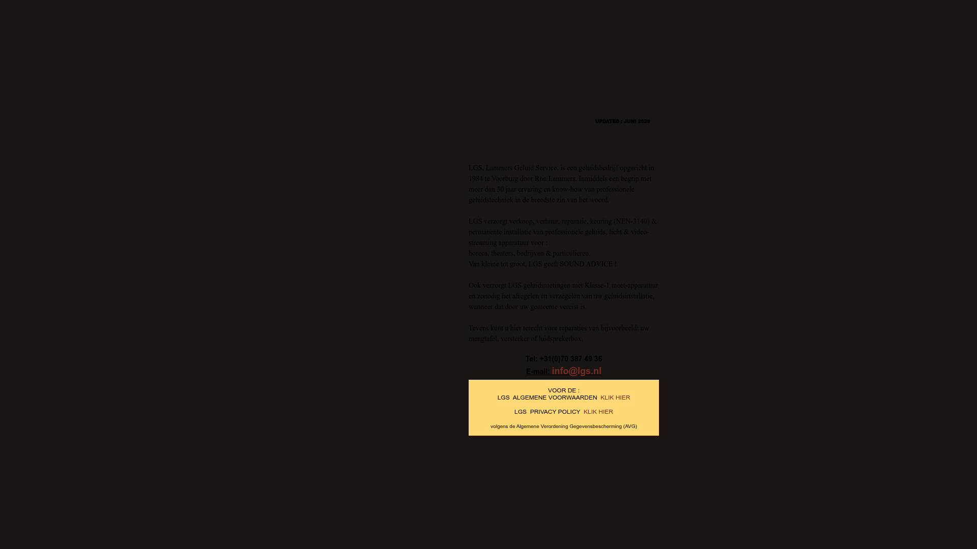 Screenshot van lgs.nl