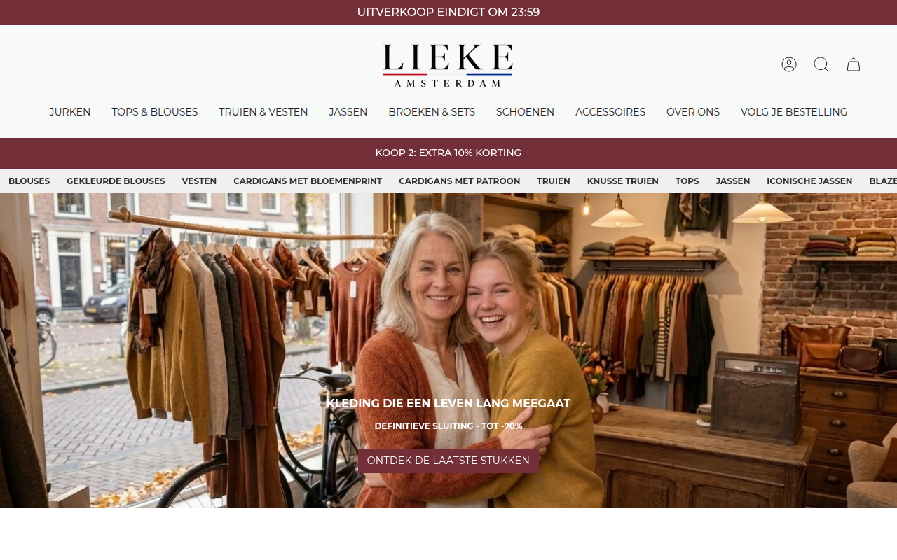 Screenshot van liekeamsterdam.nl