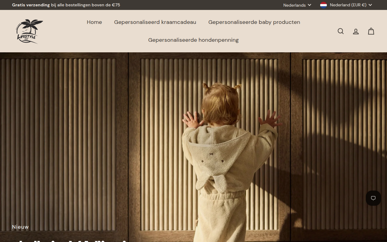 Screenshot van lifestylebay.nl