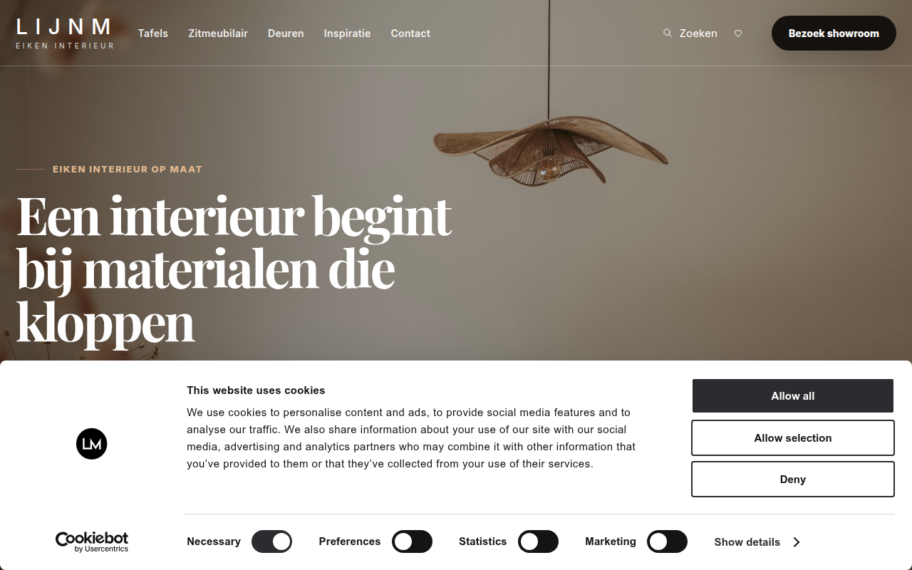 Screenshot van lijnm.com