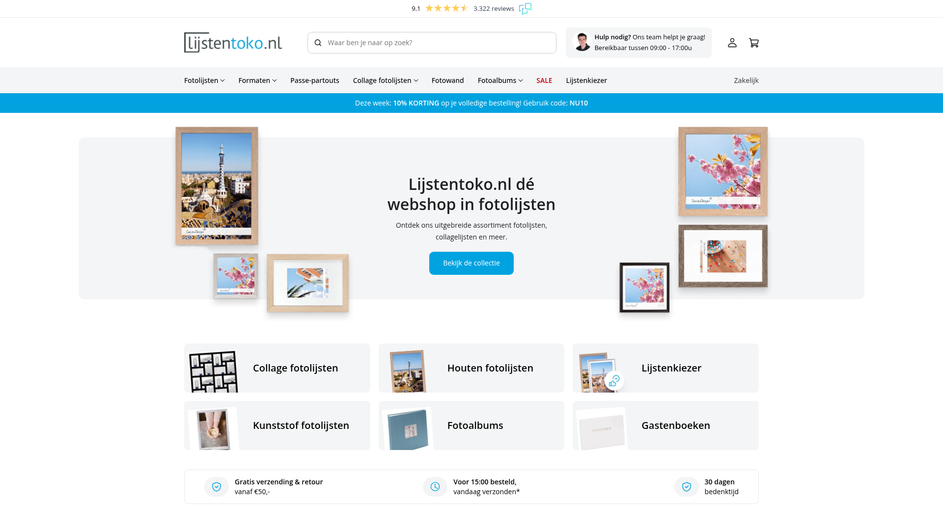 Screenshot van lijstentoko.nl