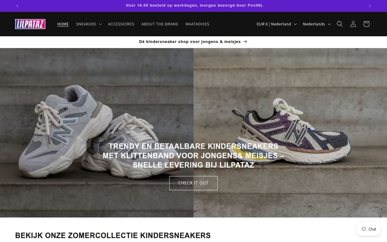 Screenshot van lilpataz.nl