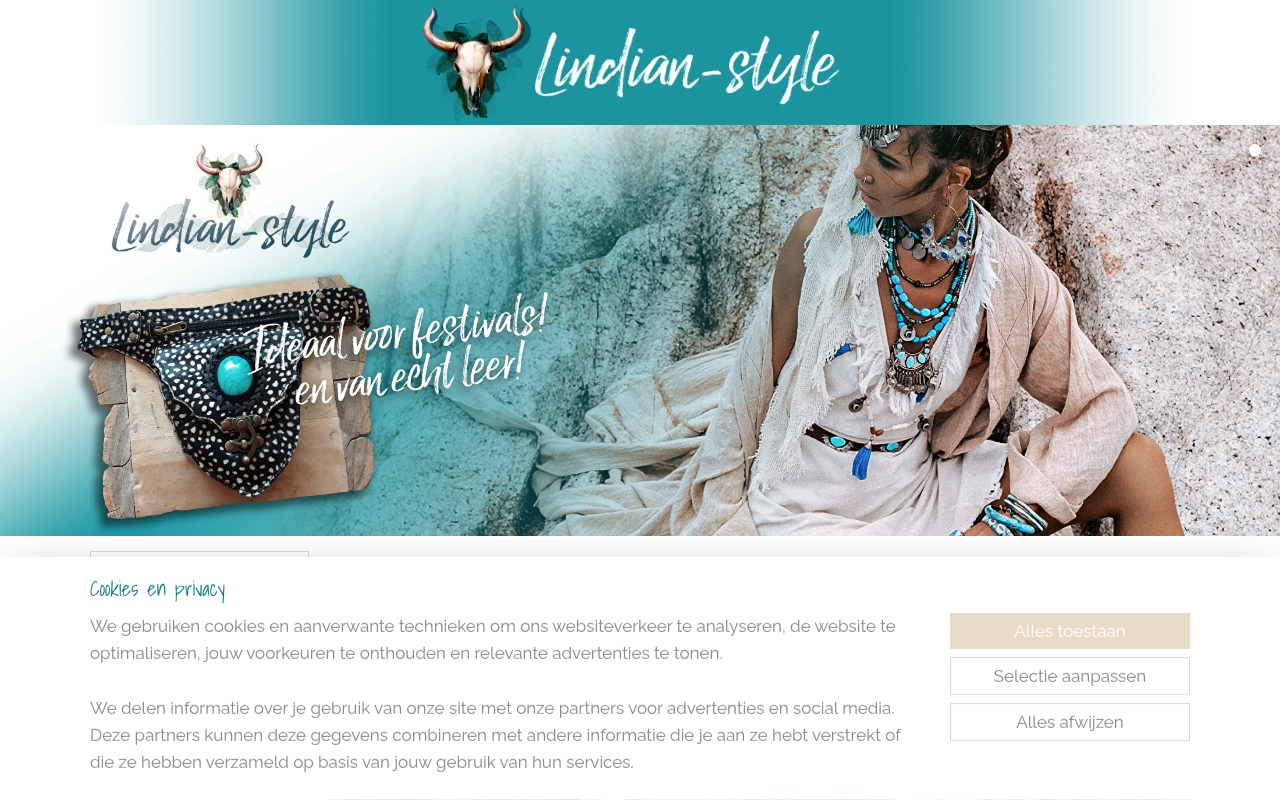 Screenshot van lindian-style.nl