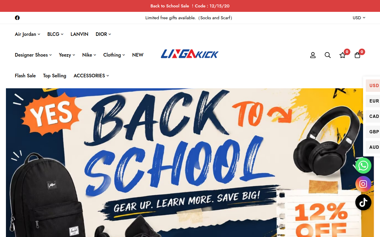 Screenshot van lingakick.com
