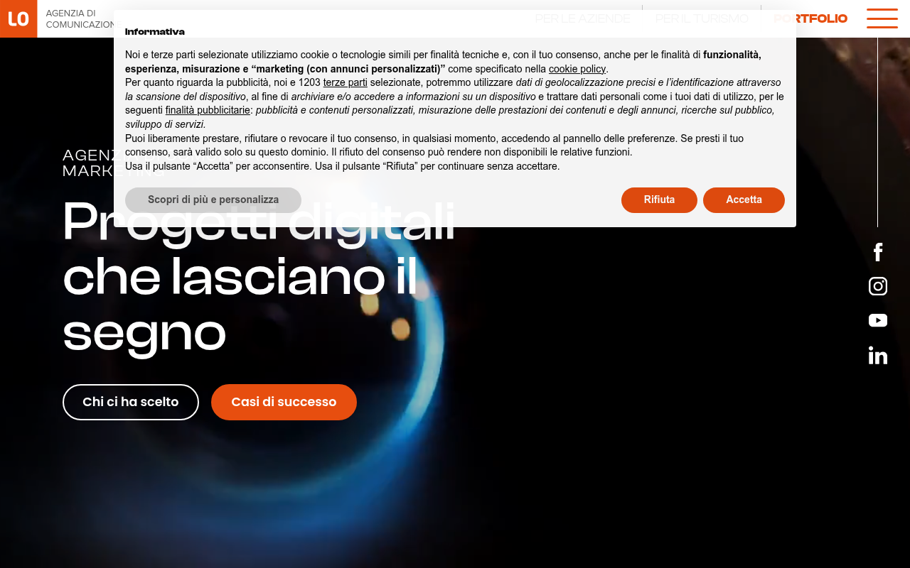 Screenshot van linoolmostudio.it