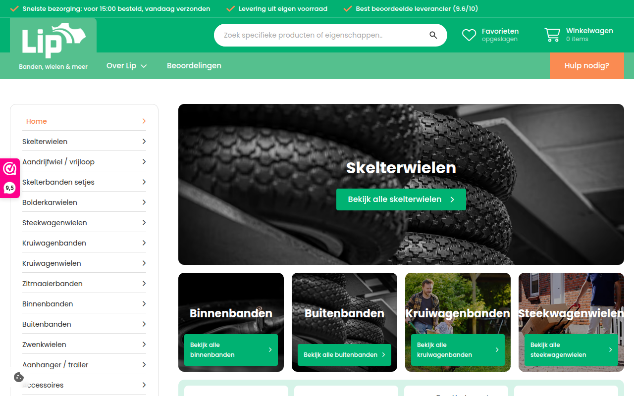 Screenshot van lip.nl