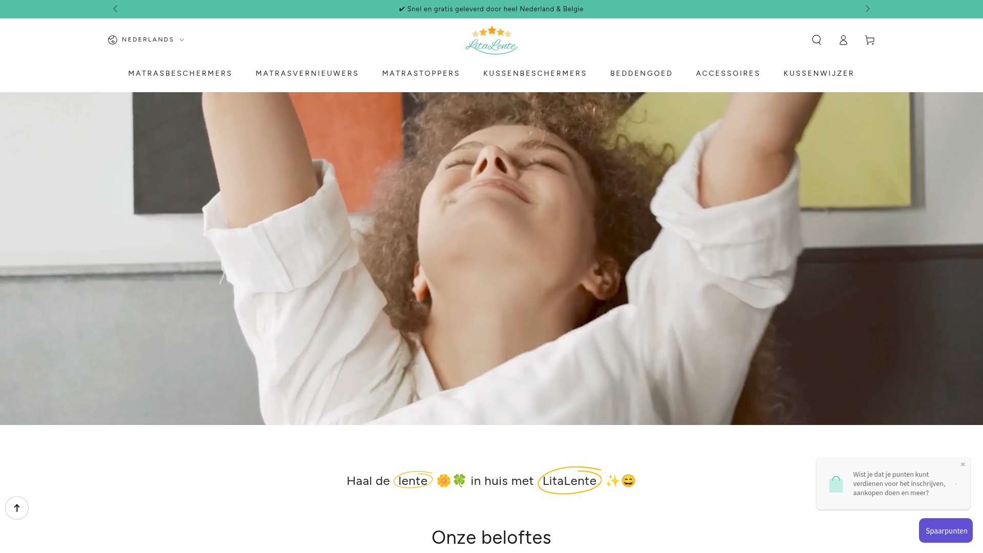 Screenshot van litalente.com