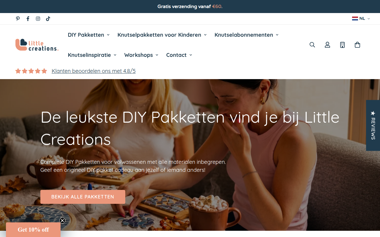 Screenshot van littlecreations.nl