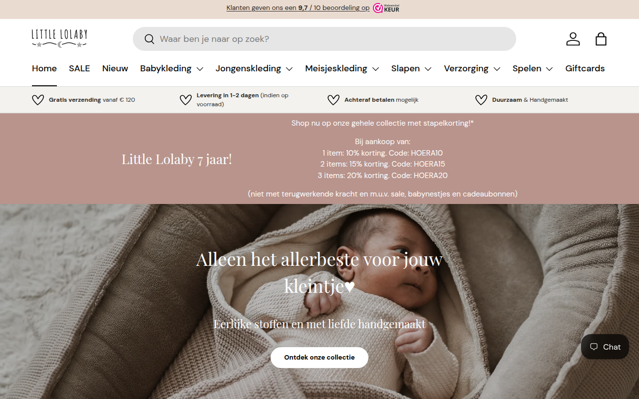 Screenshot van littlelolaby.com