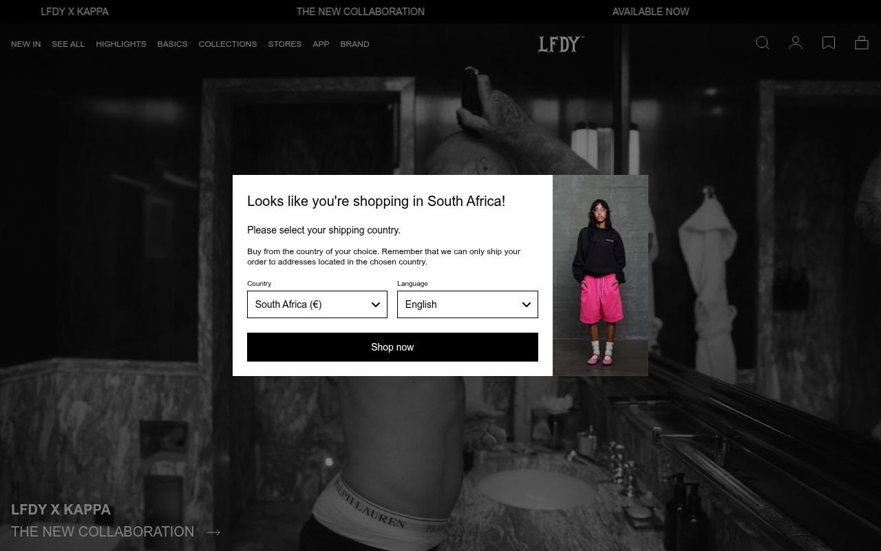Screenshot van livefastdieyoung.com