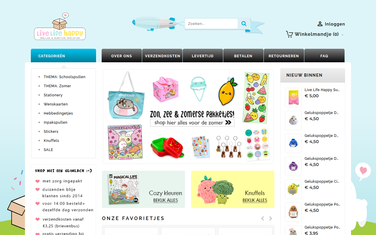 Screenshot van livelifehappy.nl