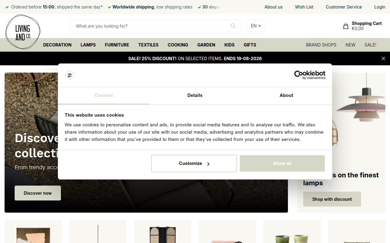 Screenshot van The Living Company B.V.