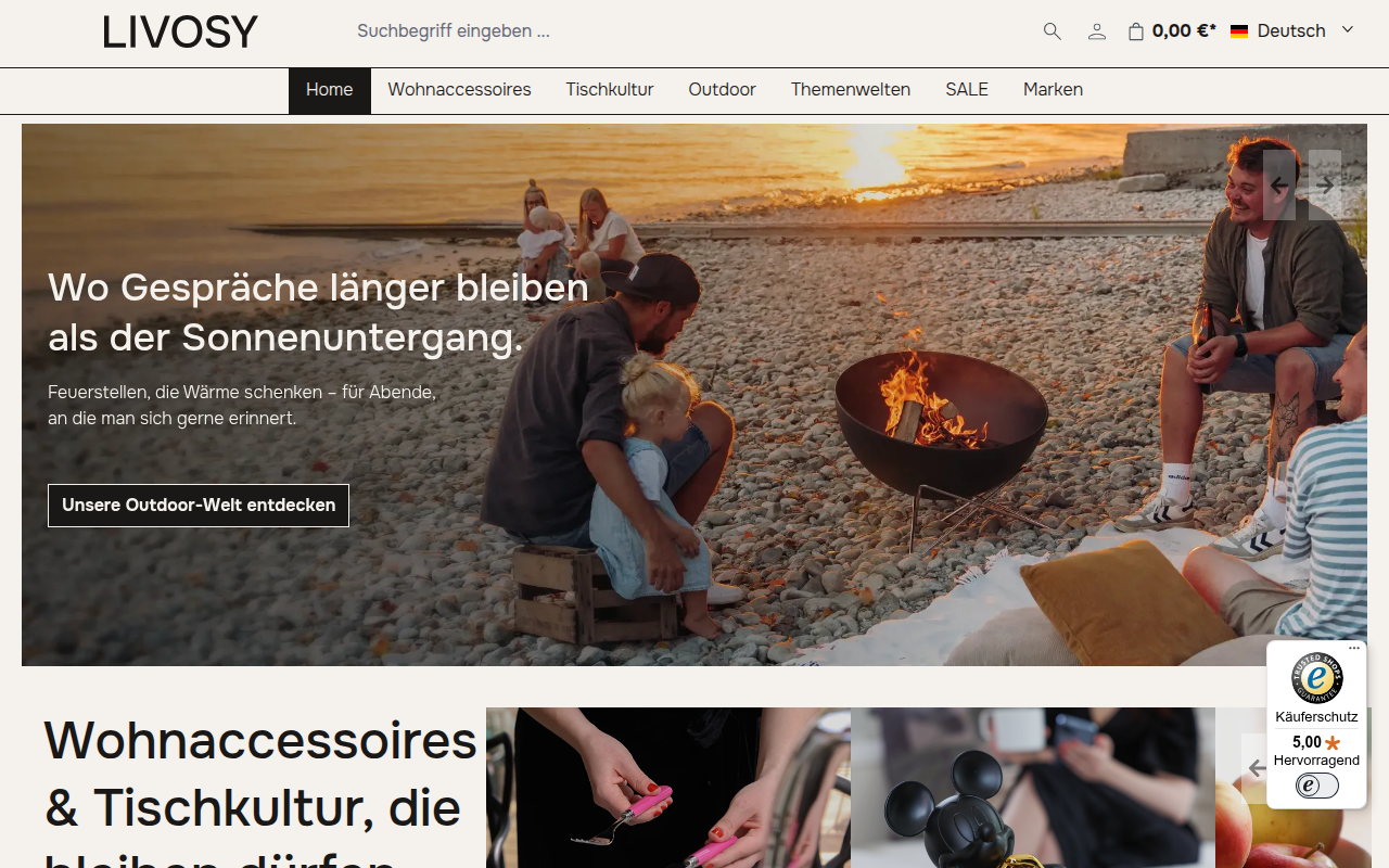 Screenshot van livosy.de