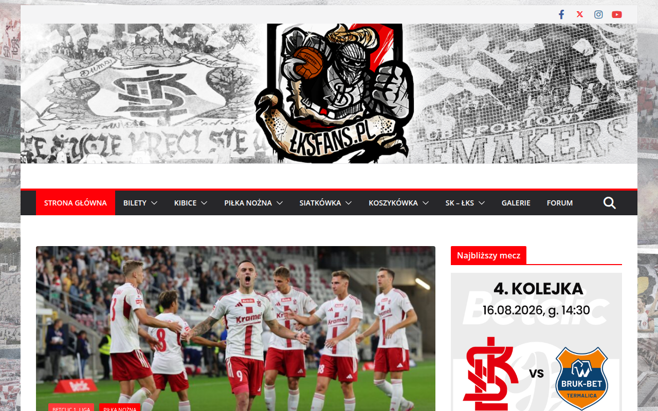 Screenshot van lksfans.pl