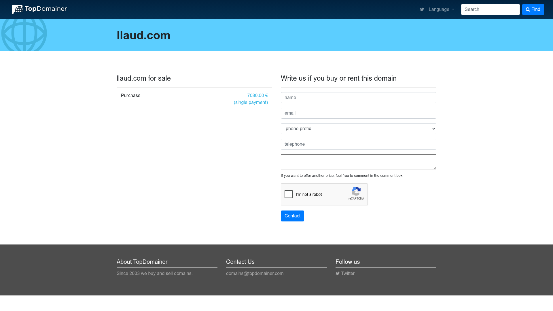 Screenshot van llaud.com