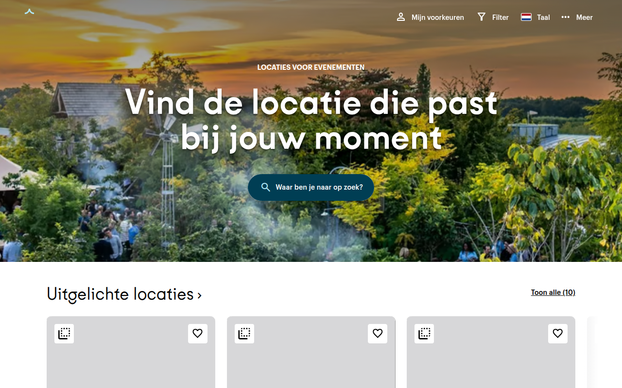 Screenshot van locaties.nl