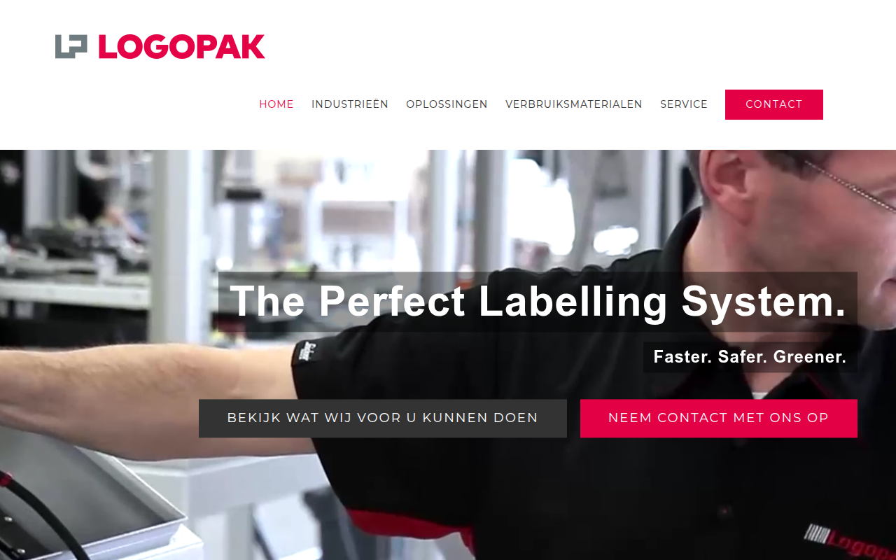 Screenshot van logopakbv.nl