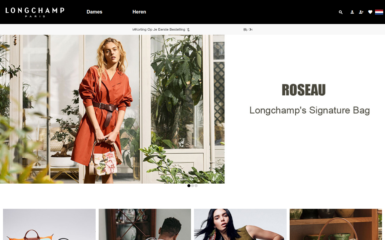 Screenshot van longchampnetherlands.com