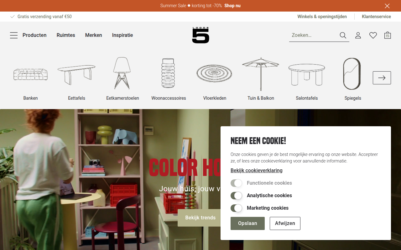 Screenshot van loods5.nl