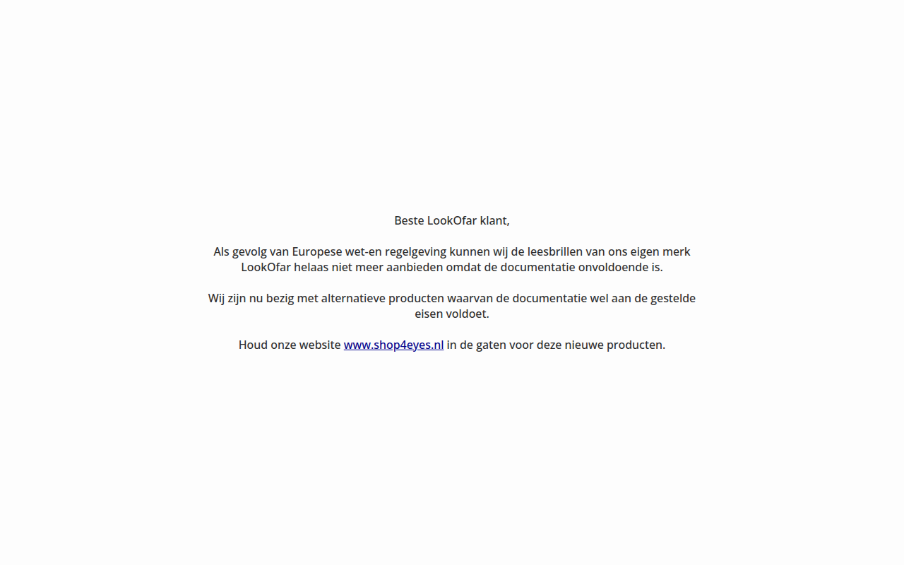 Screenshot van lookofar.nl