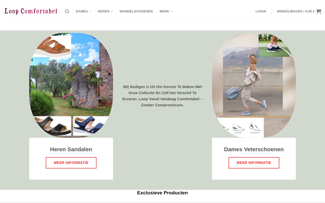 Screenshot van loopcomfortabel.com