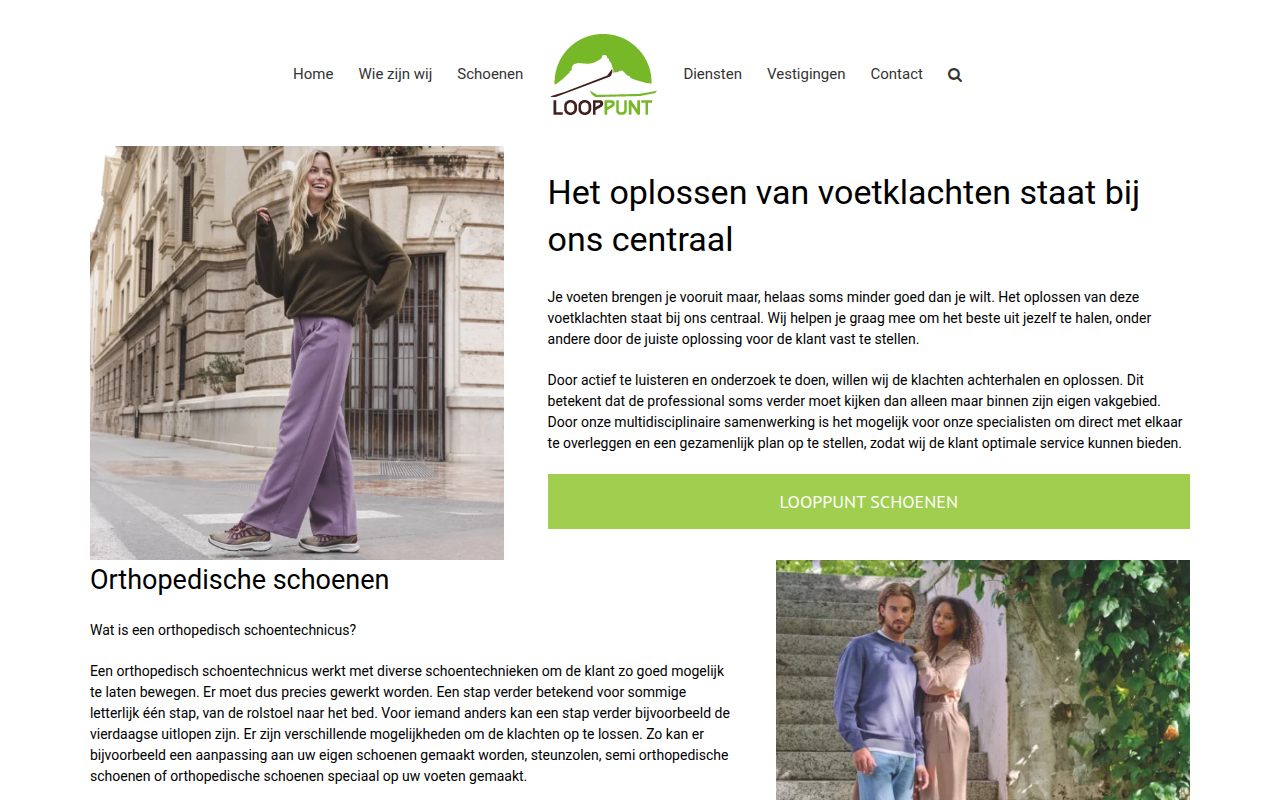 Screenshot van looppunt.nl