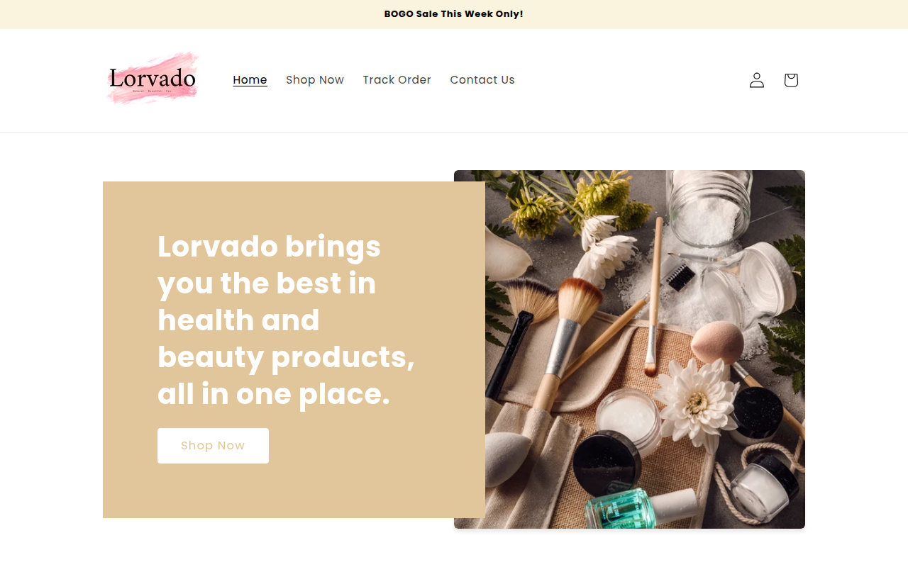 Screenshot van lorvado.com