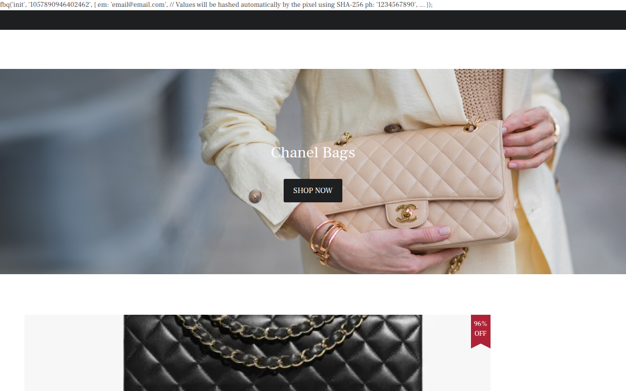 Screenshot van louisluxury.shop