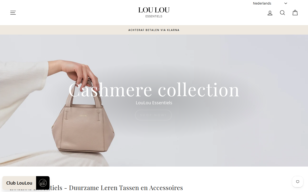 Screenshot van loulouessentiels.nl