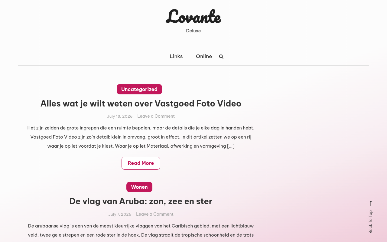 Screenshot van lovantedeluxe.nl