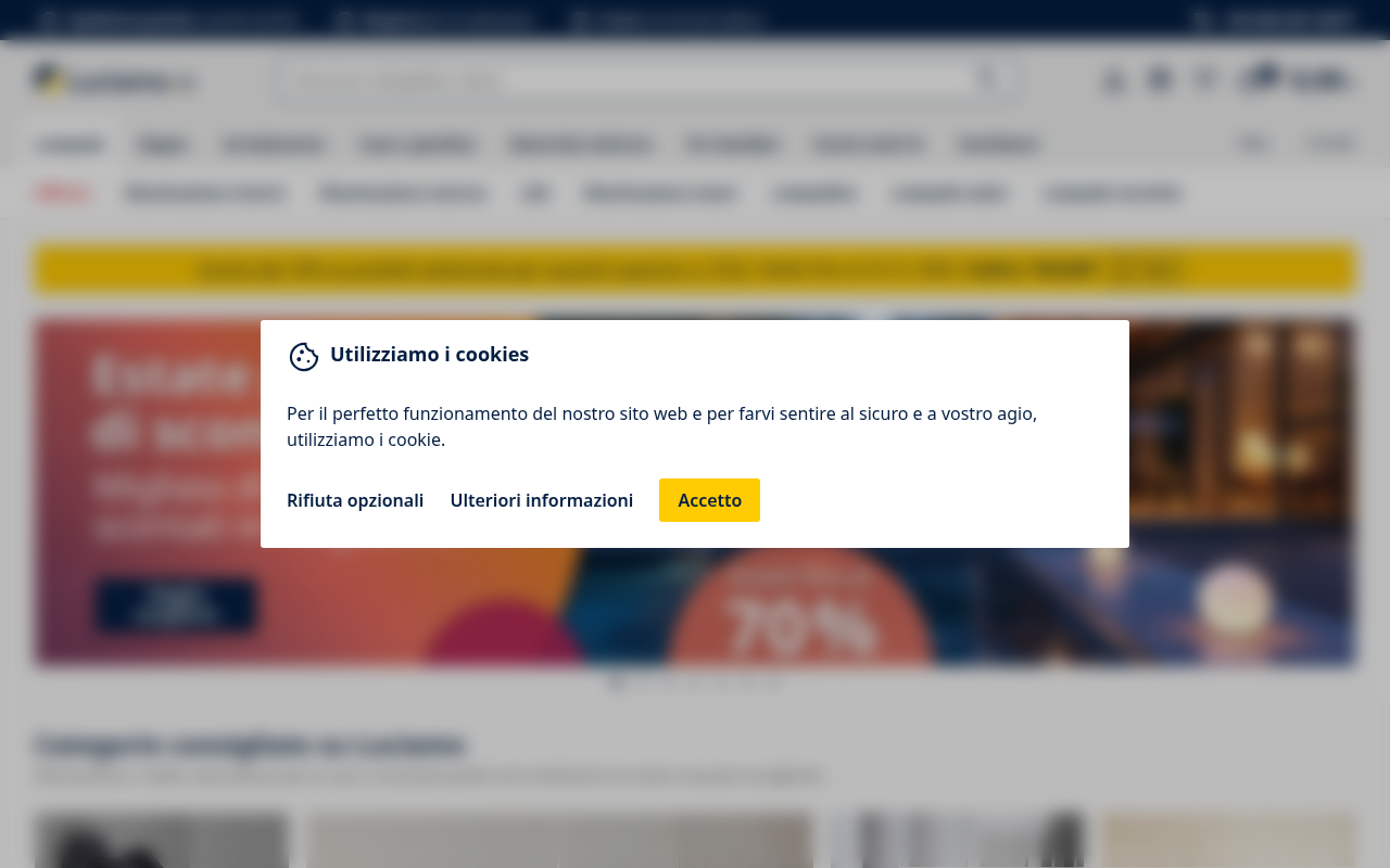 Screenshot van luciamo.it