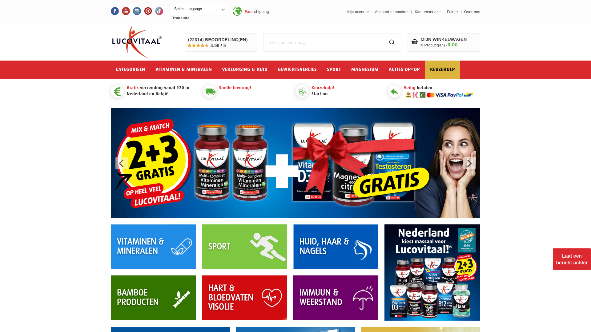 Screenshot van lucovitaal.nl