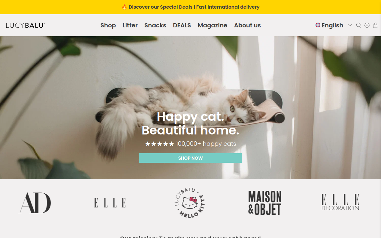 Screenshot van lucybalu.com